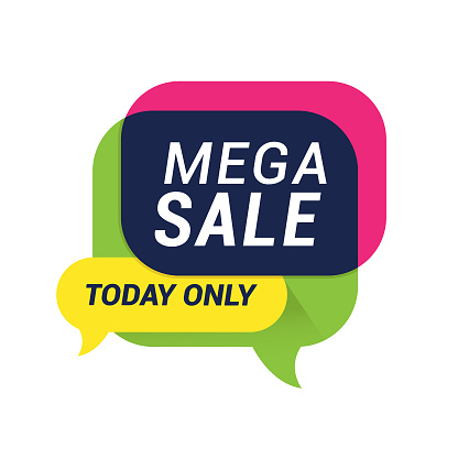 Vector illustration of the sale tag.