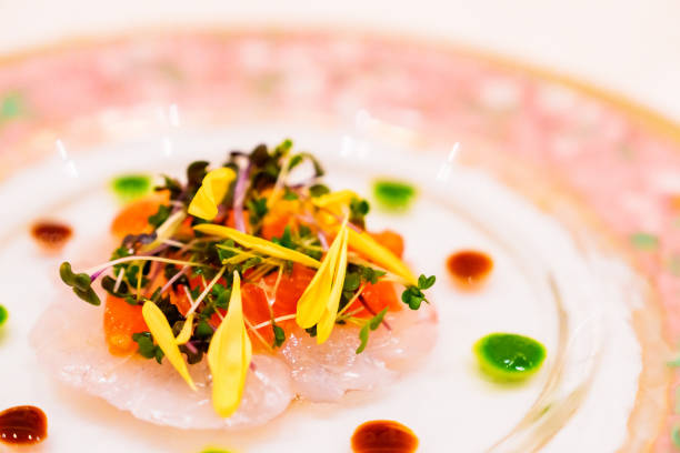 istock Sashimi carpaccio is an arranged dish in Japan 1450657800