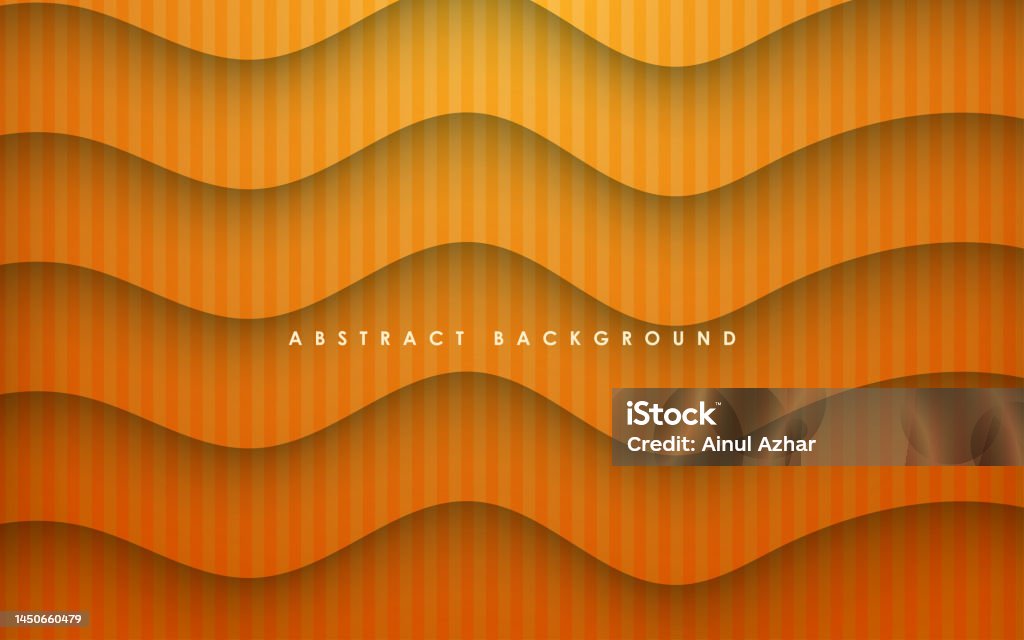 Orange Rectangular Shadow Abstract Orange Gradient Dynamic Wavy Shadow Texture Background Eps10 ...