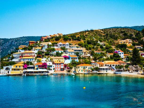 istock Colourful Asos village Cephalonia 1450661696