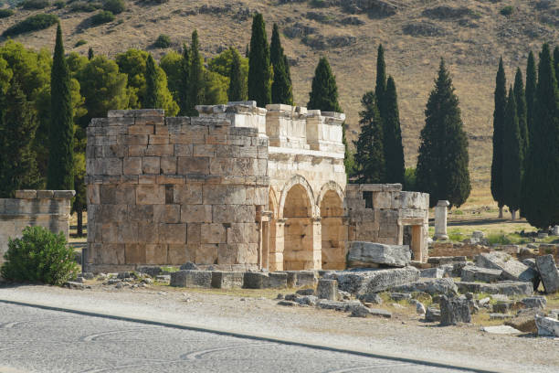 istock Frontinus Gate at Hierapolis Ancient City in Pamukkale, Denizli, Turkiye 1450661795