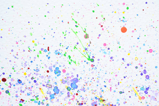 istock water colour splash on white paper, colorful art design 1450672197