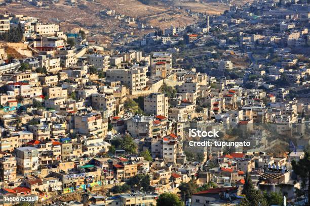 Silwan Palestinian Neighborhood In East Jerusalem Stock Photo - Download Image Now - Architecture, Building Exterior, Capital Cities