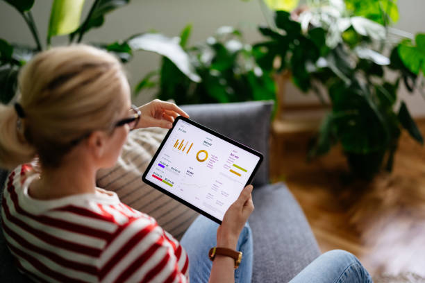 istock High Angle View Of An Anonymous Businesswoman Using A Digital Tablet At Home 1450681982