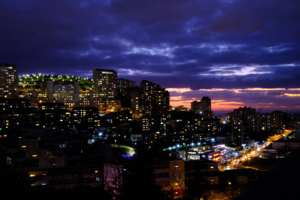 istock Night view of city 1450699524