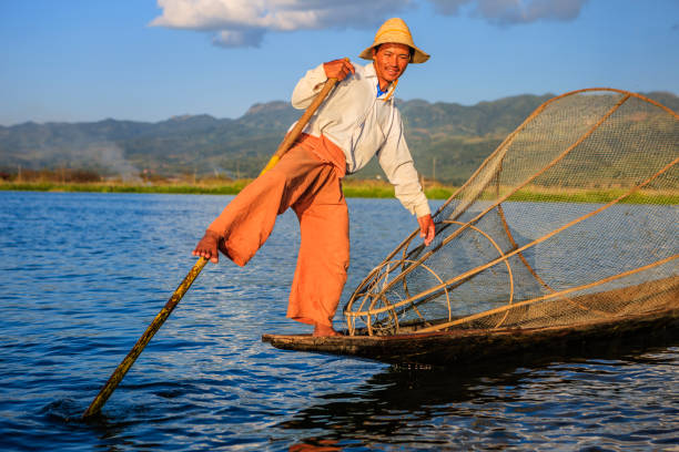 istock Fisherman on Inle Lake, Myanmar 1450706166