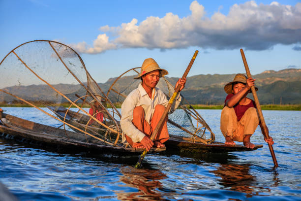 istock Fishermen on Inle Lake, Myanmar 1450706212