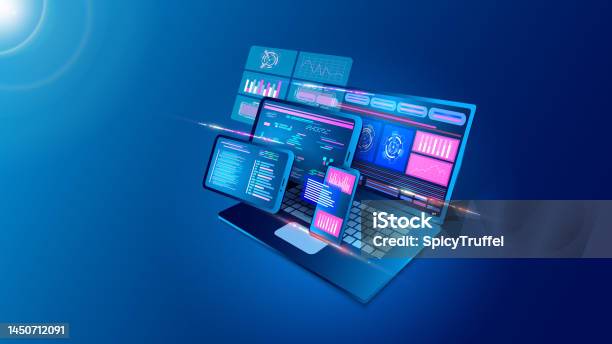 Computer Web App Upgrade Graphics Web App Software Internet Platform Digital Application Business Website ...