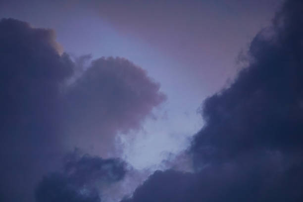istock The evening sky is purple 1450724572