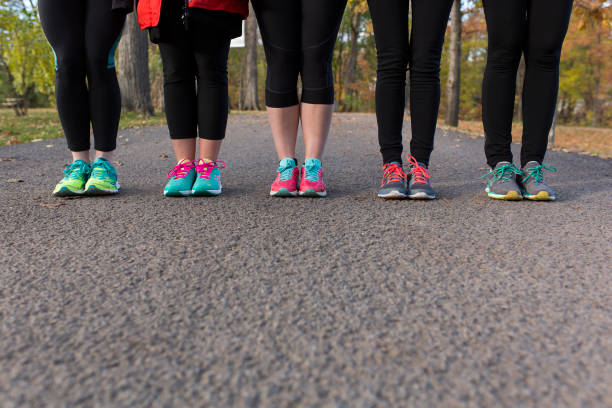 Women doing jogging outside to get back in shape