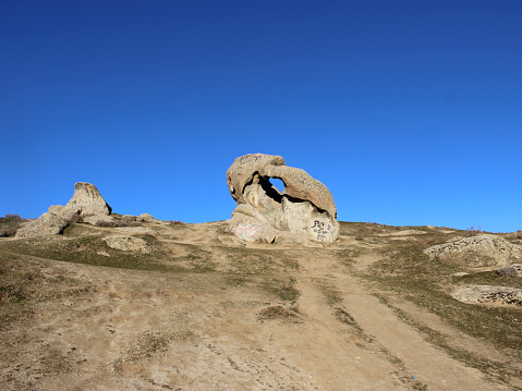 Stone-Heart - rocks polished by time. Aman Kutan in Urgut.