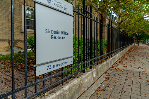 Sir Daniel Wilson Residence in St. George Campus of UofT - University of Toronto, Ontario, Canada.