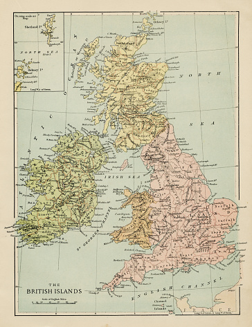 Marcus Ward’s Home Atlas - London , 1894