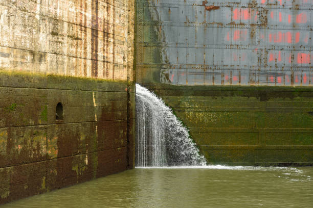 istock Massive gate inside the Miraflores locks on the Panama canal 1450795676
