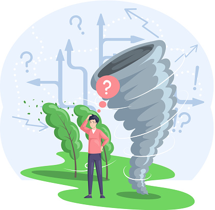 Disaster Solving Solving Problem Of Environmental Disasters Huge Tornado Destroying ...