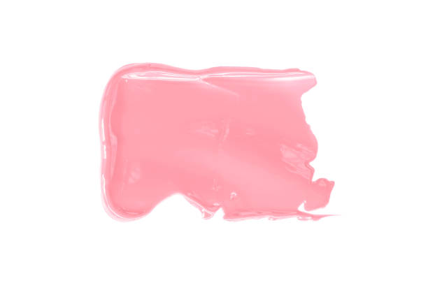 istock Shiny pink brush isolated on white background. Pastel colors. 1450858761