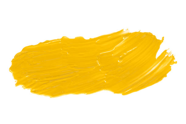 istock Shiny yellow brush isolated on white background. 1450858768