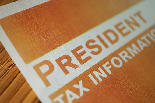 president tax information