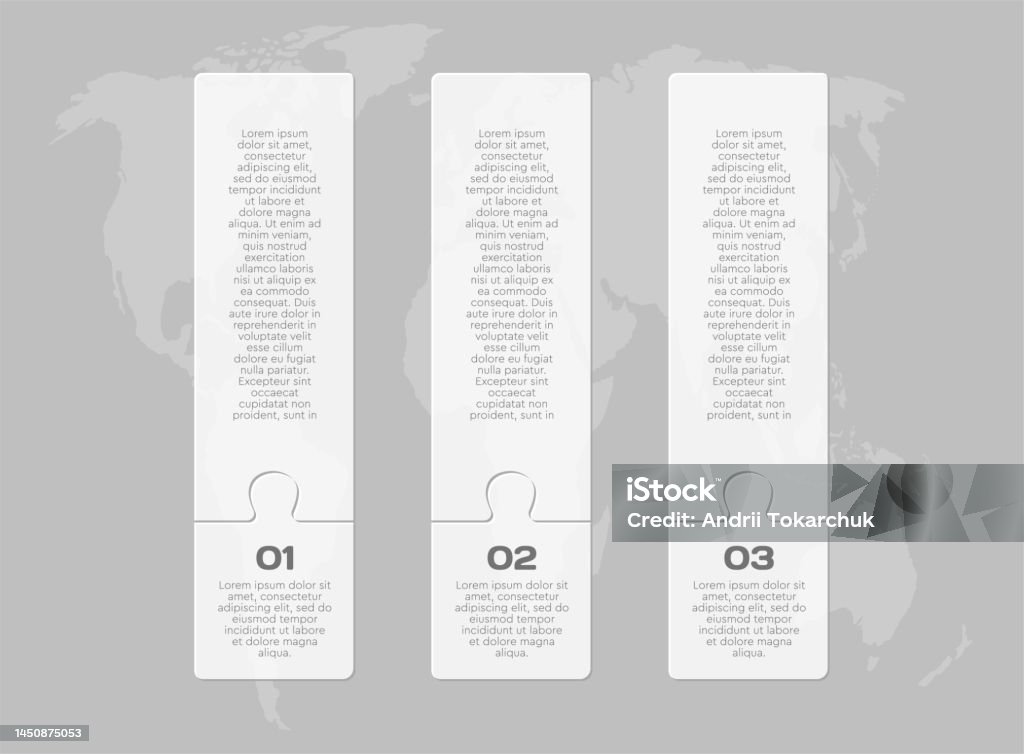 Three Column Timeline Vector Timeline Infographic Process 3 Glass Pillar Stock Illustration ...