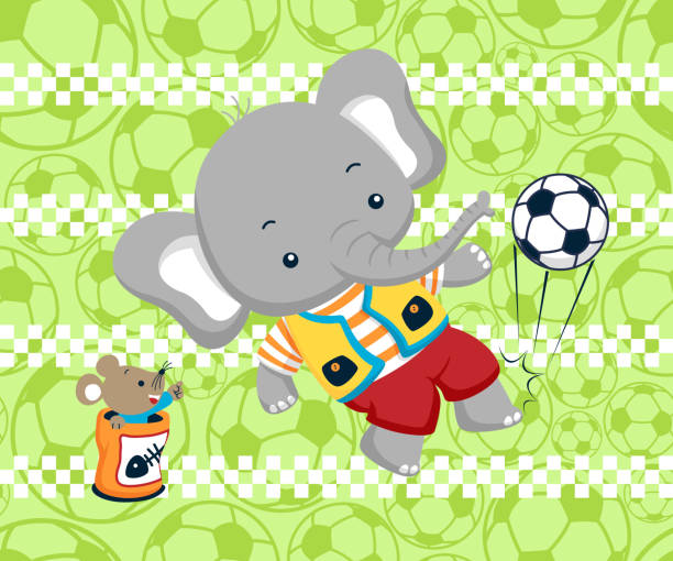 Soccer Game By Elephants Illustrations, Royalty-Free Vector Graphics & Clip  Art - iStock