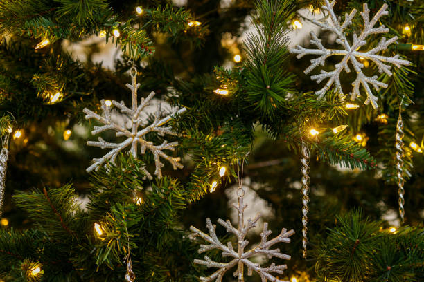 istock Christmas background with shiny garland lights. 1450887347