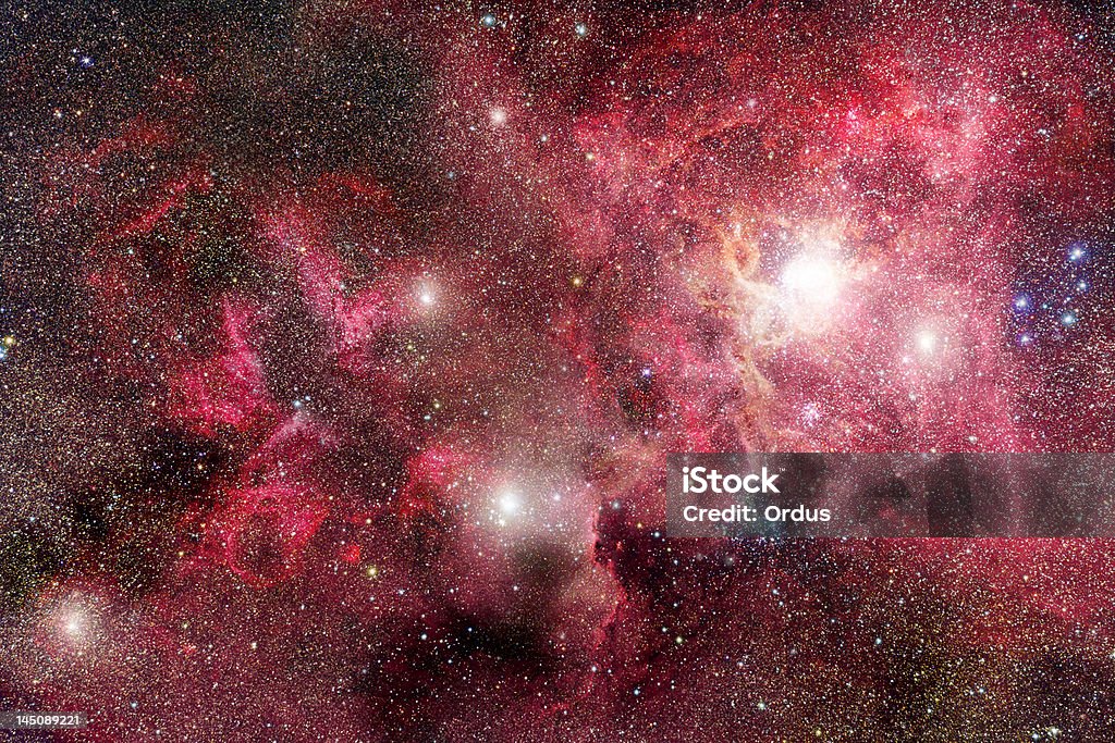 Los fantásticos campo con nebulae - Foto de stock de Astronomía libre de derechos