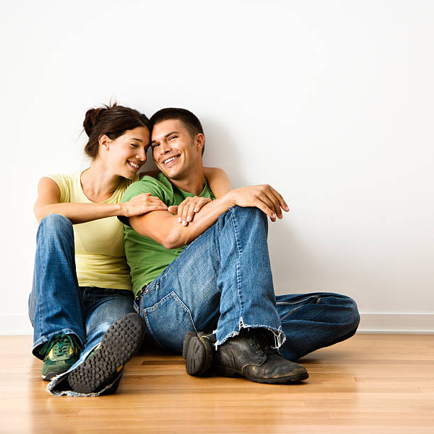 istock Smiling couple portrait. 145089415