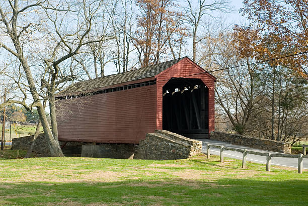 Covered Bridge stock photo