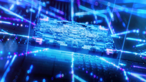 istock CPU motherplate in neon  lue colors for a computer topic 1450902020