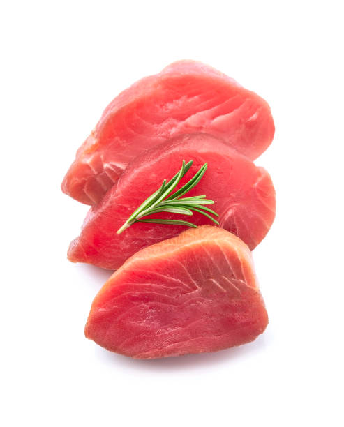 istock Tuna fish steak with rosemary herbal 1450935153