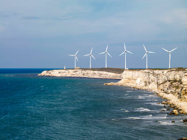 istock Wind Turbine and lighthouse, Bozcaada 1450938557
