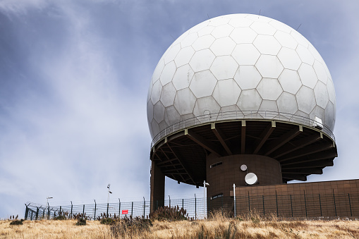 Radar station at top of Pico do Arieiro, Madeira Island, Portugal