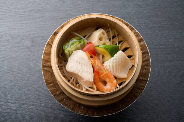istock Japanese cuisine, bamboo steamer 1450944472