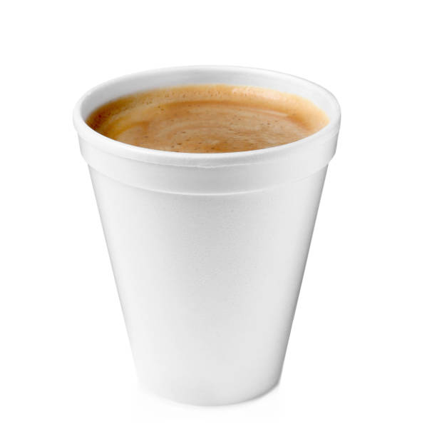 istock Styrofoam cup with coffee isolated on white 1450960069