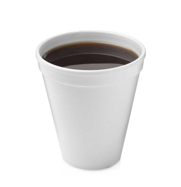 istock Styrofoam cup with coffee isolated on white 1450960079