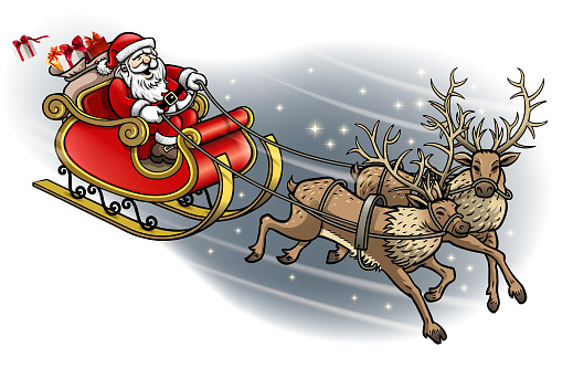 drawing of vector Christmas sledding sign. Created by illustrator CS6. This file of transparent.