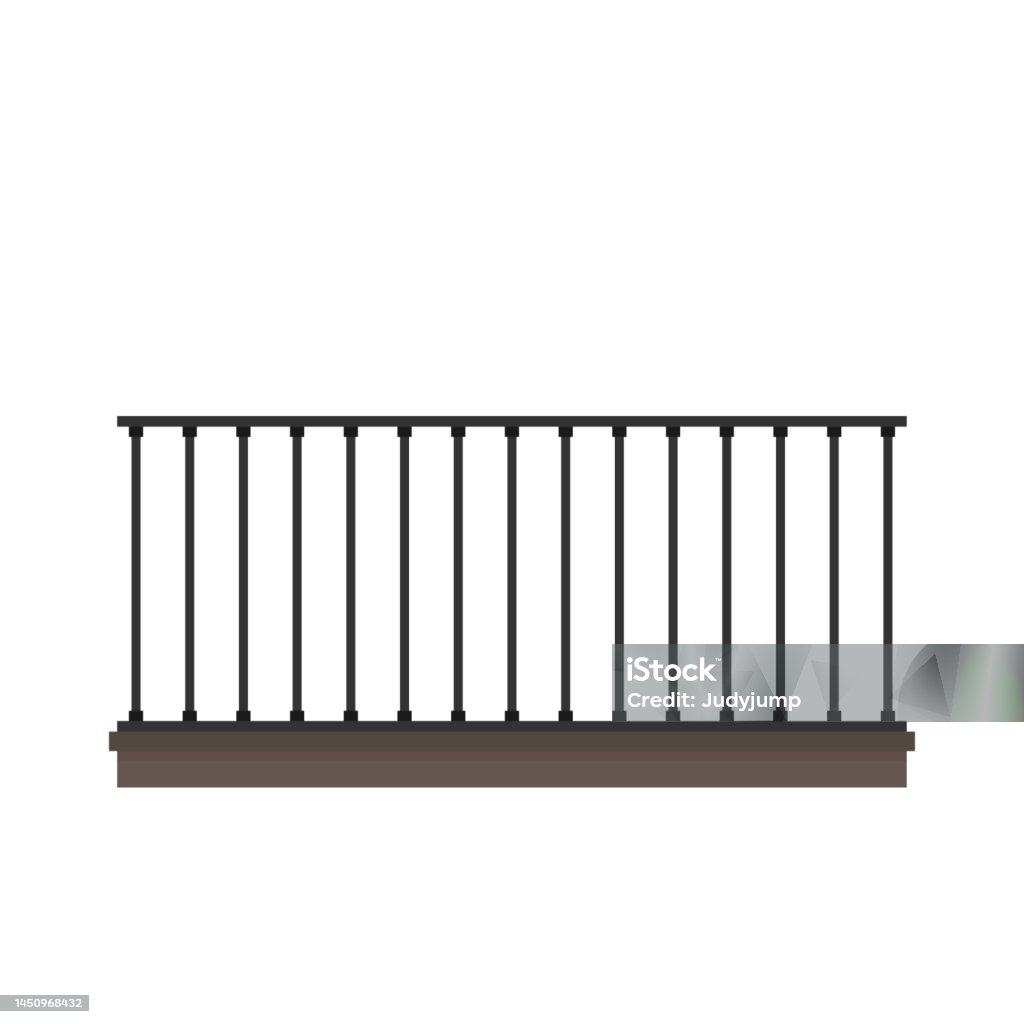 Side Rails Vector Railing Vector Railing On White Background Wallpaper Free Space For ...