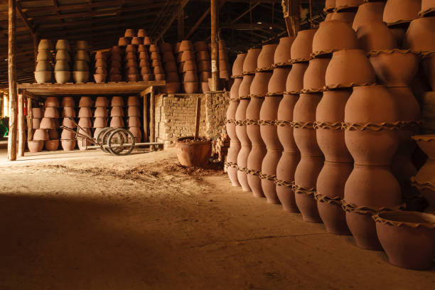 istock Thai culture. Traditional ceramic pottery from ratchaburi. 1450972870