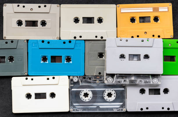 istock Collection colorful retro cassette tape 1450975324