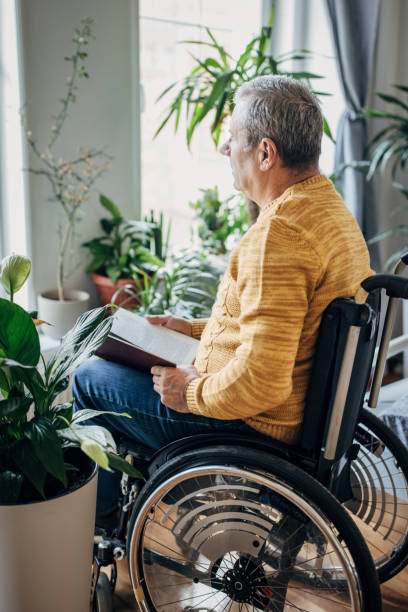 istock A disabled man in a wheelchair 1450985317