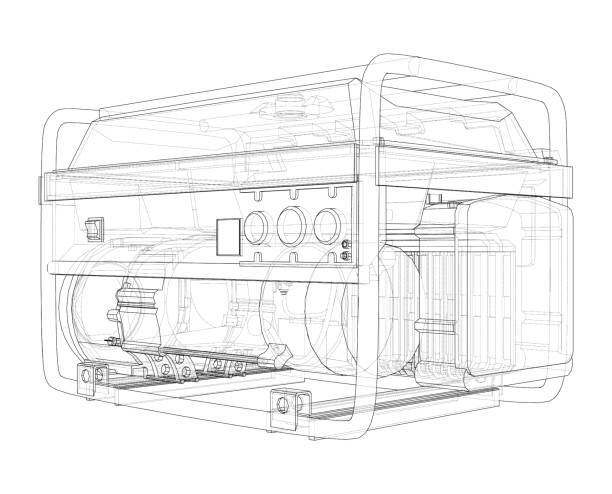 1,500+ Drawing Of A Power Generator Stock Illustrations, Royalty-Free ...