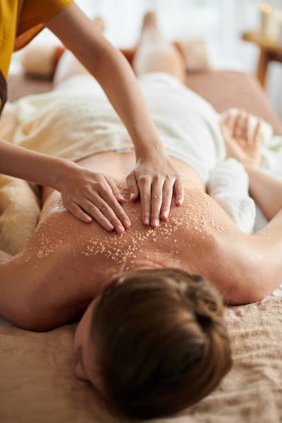 istock Woman Getting Deluxe Spa Treatment 1450999307
