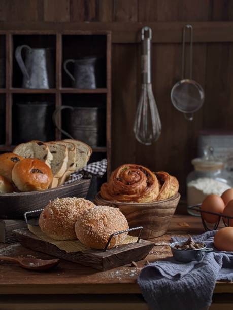 Various kinds of bread