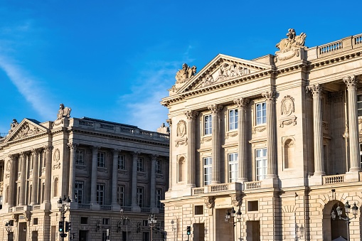 Paris, ancient building on the place de la Concorde