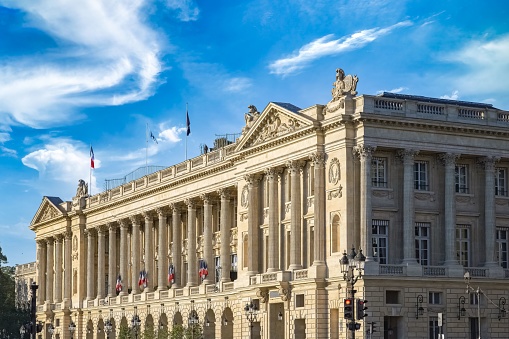 Paris, ancient building on the place de la Concorde
