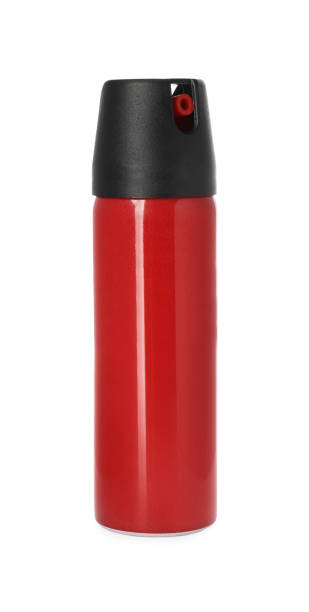 istock Bottle of gas pepper spray on white background 1451005221