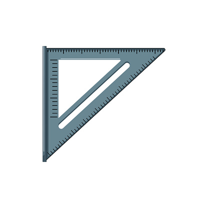 Architech Ruler Cartoon Home Ruler Builder Cartoon Vector Illustration Stock Illustration ...