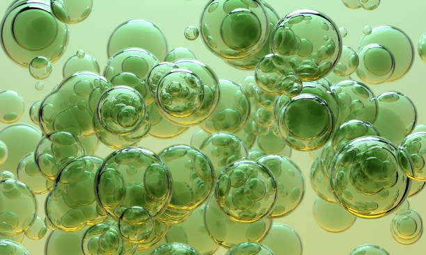 Bubbles background stock photo
