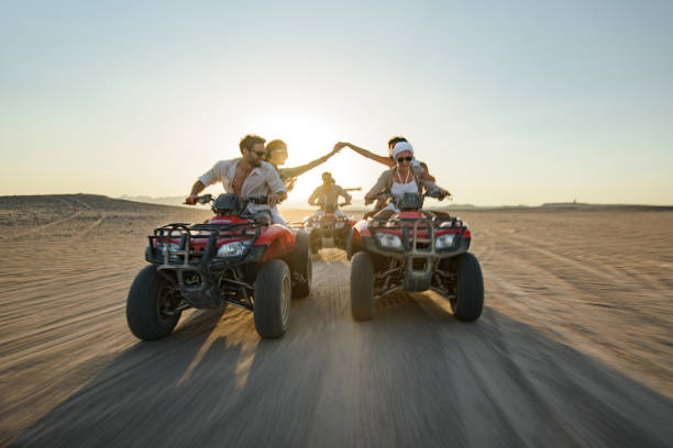 istock Quad bike ride in blurred motion! 1451027416