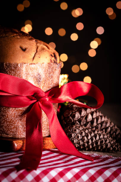 istock Homemade Christmas Even Bread on Blurry Background, Copy Space. 1451029983